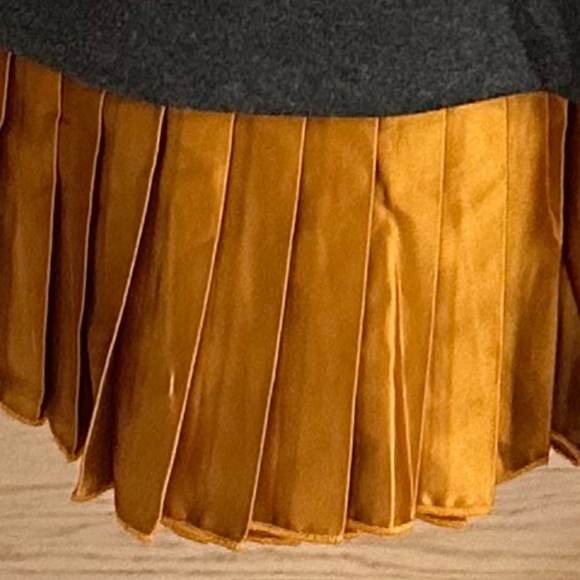 Scotch & Soda dress, dark grey/burnt orange ruffle - size 8-10 (S&S size 3) - Picture 10 of 16